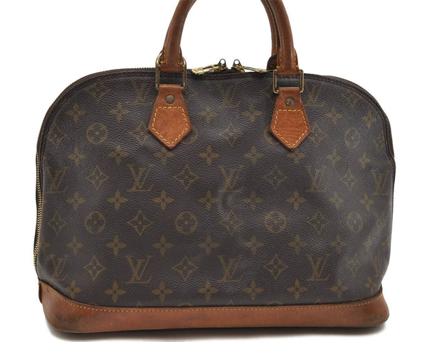 Authentic Louis Vuitton Monogram Alma Hand Bag M51130 LV 4367D