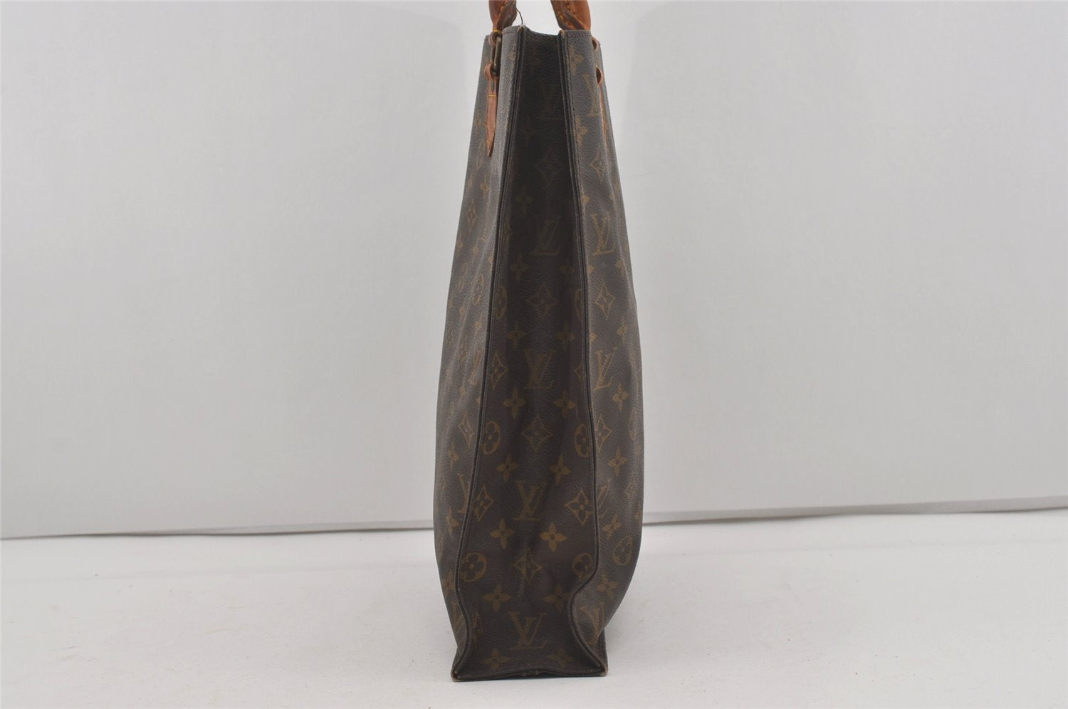 Authentic Louis Vuitton Monogram Sac Plat Hand Tote Bag M51140 LV 4367I