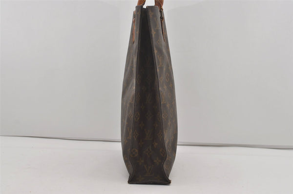 Authentic Louis Vuitton Monogram Sac Plat Hand Tote Bag M51140 LV 4367I