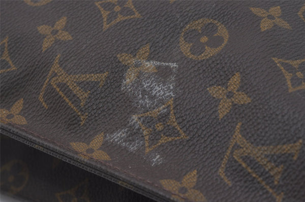 Authentic Louis Vuitton Monogram Sac Plat Hand Tote Bag M51140 LV 4367I