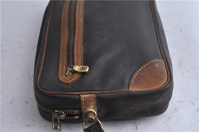 Auth LOUIS VUITTON Monogram Marly Dragonne GM Clutch Hand Bag M51825 LV 4368C