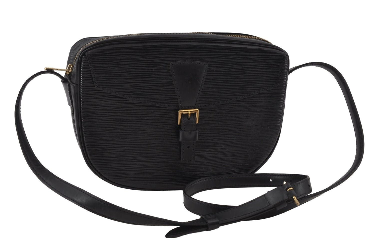 Authentic Louis Vuitton Epi Jeune Fille Shoulder Cross Bag Black M52152 LV 4368I
