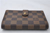 Auth Louis Vuitton Damier Porte Monnaie Billets Viennois Wallet N61664 LV 4369E