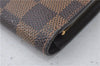 Auth Louis Vuitton Damier Porte Monnaie Billets Viennois Wallet N61664 LV 4369E