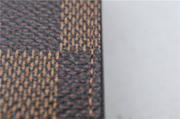 Auth Louis Vuitton Damier Porte Monnaie Billets Viennois Wallet N61664 LV 4369E