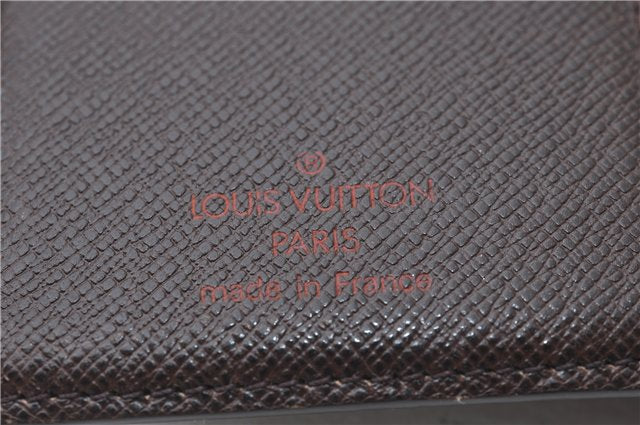 Auth Louis Vuitton Damier Porte Monnaie Billets Viennois Wallet N61664 LV 4369E