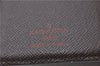 Auth Louis Vuitton Damier Porte Monnaie Billets Viennois Wallet N61664 LV 4369E