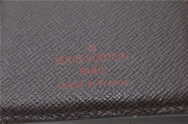 Auth Louis Vuitton Damier Porte Monnaie Billets Viennois Wallet N61664 LV 4369E