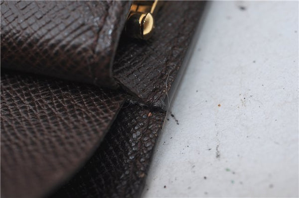 Auth Louis Vuitton Damier Porte Monnaie Billets Viennois Wallet N61664 LV 4369E