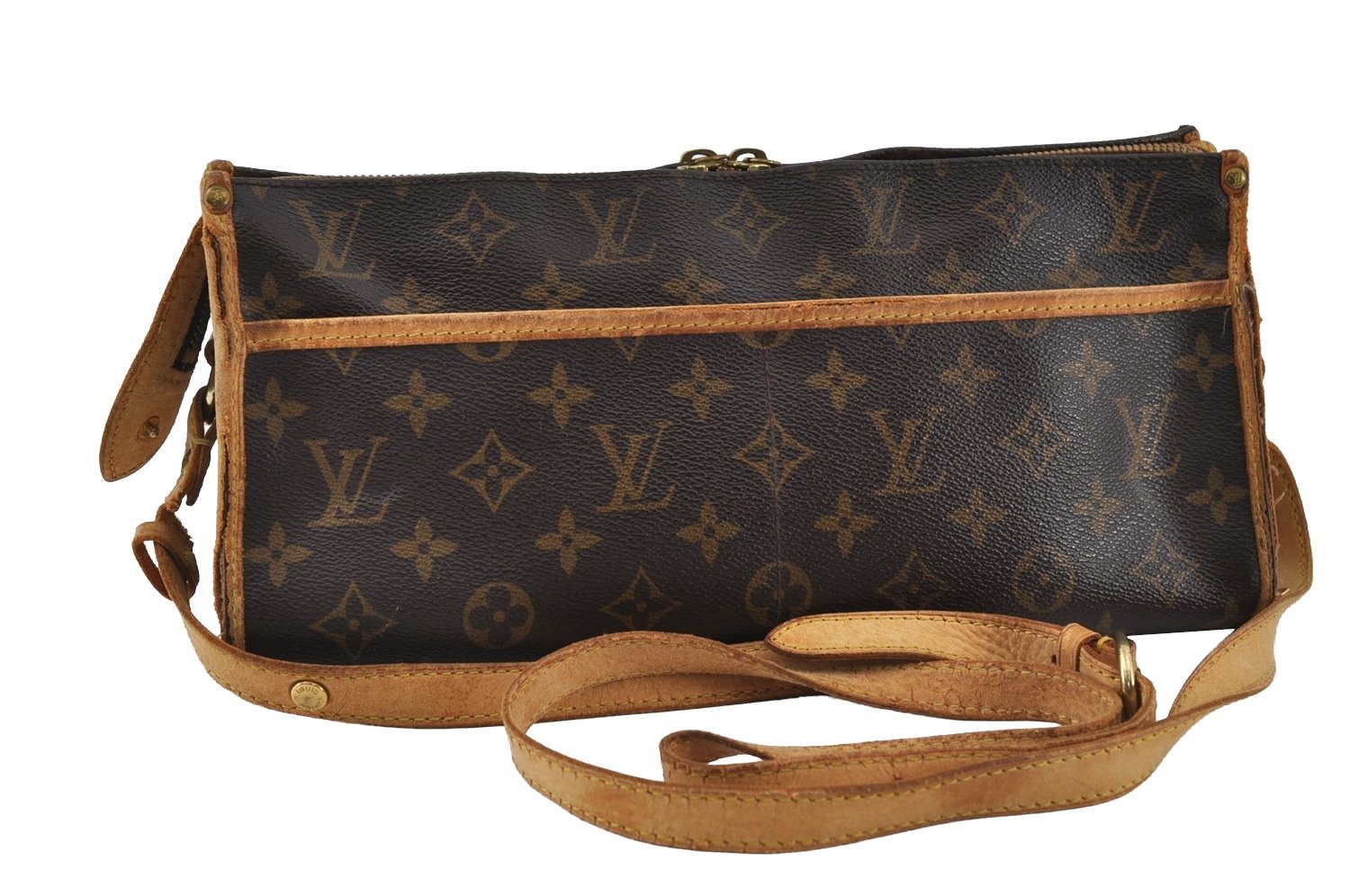 Authentic Louis Vuitton Monogram Popincourt Long Shoulder Bag M40008 Junk 4369I
