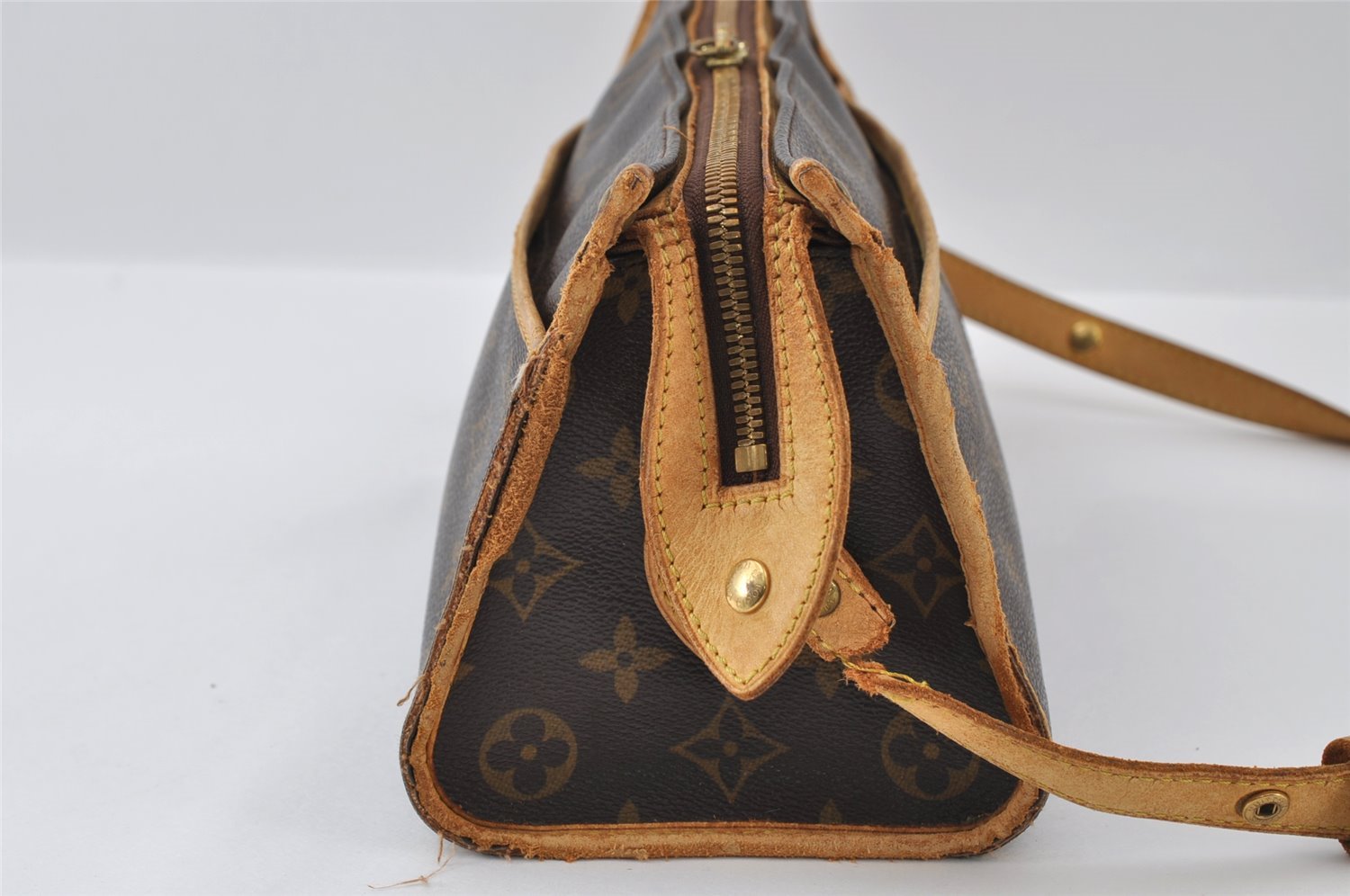 Authentic Louis Vuitton Monogram Popincourt Long Shoulder Bag M40008 Junk 4369I