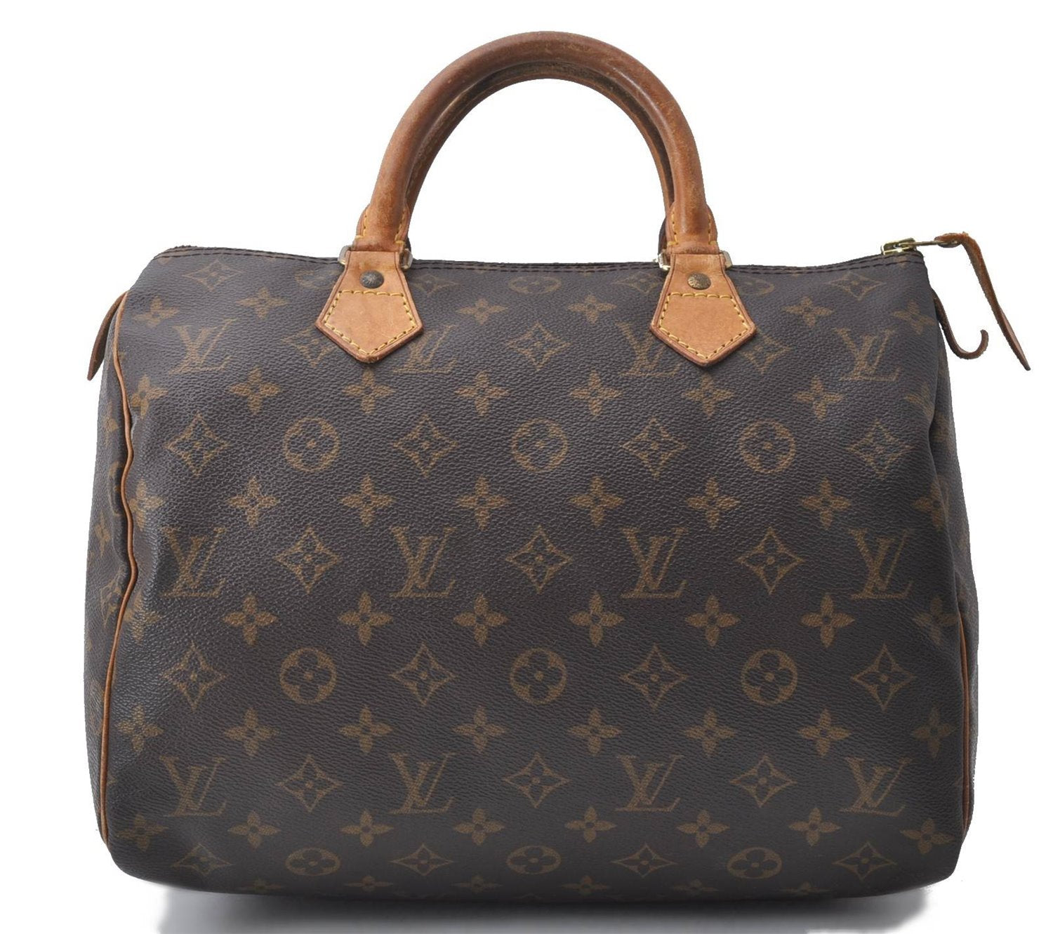 Authentic Louis Vuitton Monogram Speedy 30 Hand Bag Purse M41526 LV 4370D
