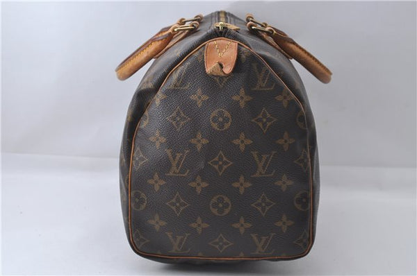 Authentic Louis Vuitton Monogram Speedy 30 Hand Bag Purse M41526 LV 4370D