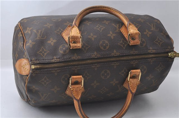 Authentic Louis Vuitton Monogram Speedy 30 Hand Bag Purse M41526 LV 4370D