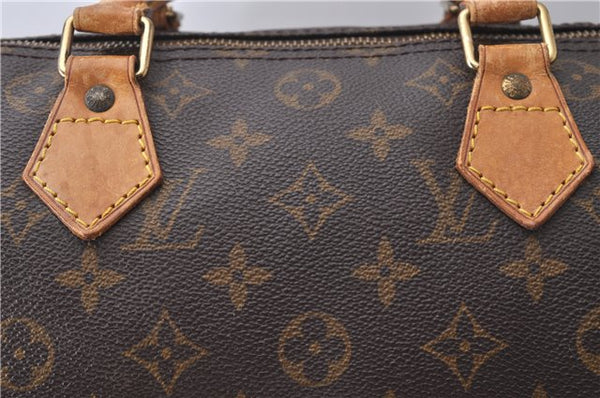 Authentic Louis Vuitton Monogram Speedy 30 Hand Bag Purse M41526 LV 4370D