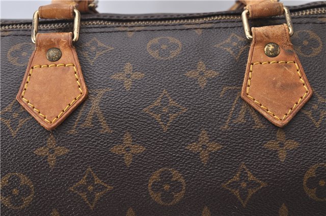 Authentic Louis Vuitton Monogram Speedy 30 Hand Bag Purse M41526 LV 4370D