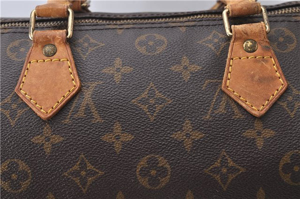 Authentic Louis Vuitton Monogram Speedy 30 Hand Bag Purse M41526 LV 4370D