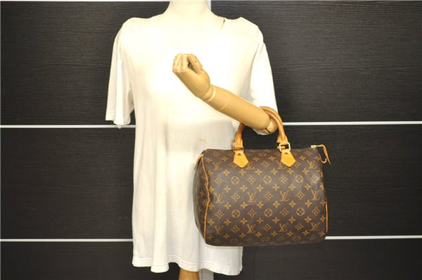 Authentic Louis Vuitton Monogram Speedy 30 Hand Bag Purse M41526 LV 4370D