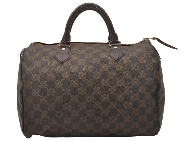 Authentic Louis Vuitton Damier Speedy 30 Hand Boston Bag Purse N41364 LV 4370I