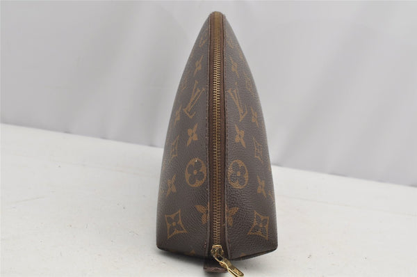 Authentic Louis Vuitton Monogram Trousse Demi Ronde 23 Pouch M47520 Junk 4371I