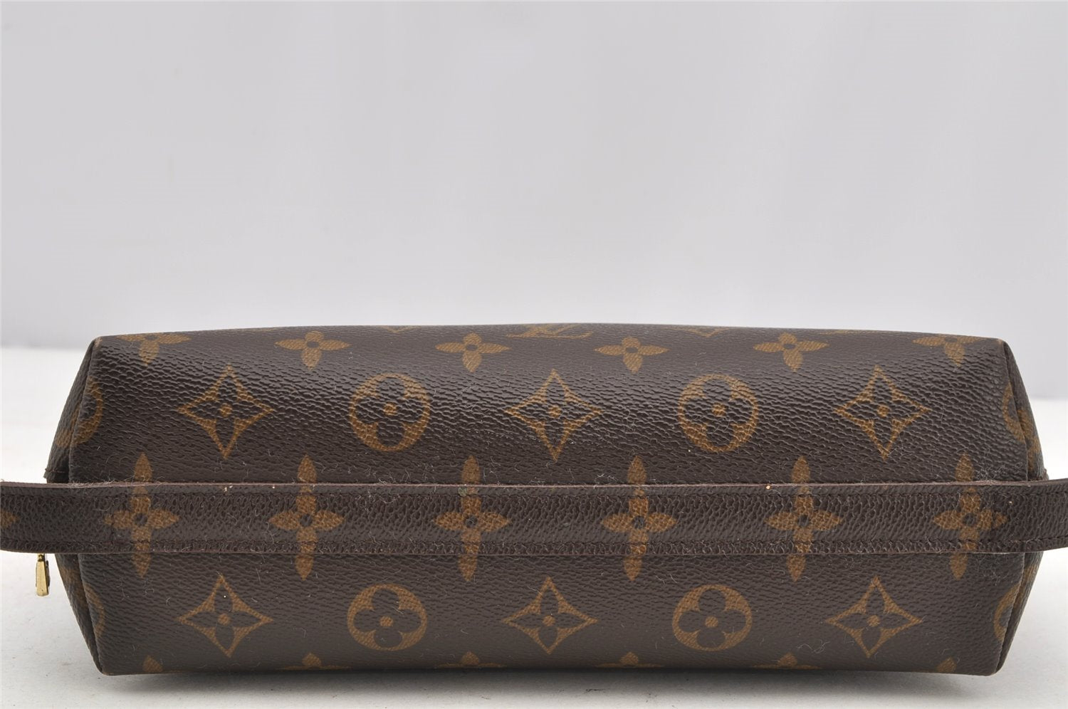 Authentic Louis Vuitton Monogram Trousse Demi Ronde 23 Pouch M47520 Junk 4371I