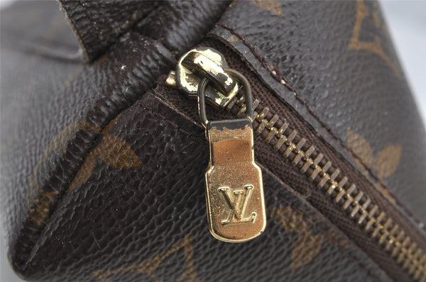 Authentic Louis Vuitton Monogram Trousse Demi Ronde 23 Pouch M47520 Junk 4371I