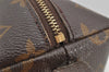Authentic Louis Vuitton Monogram Trousse Demi Ronde 23 Pouch M47520 Junk 4371I