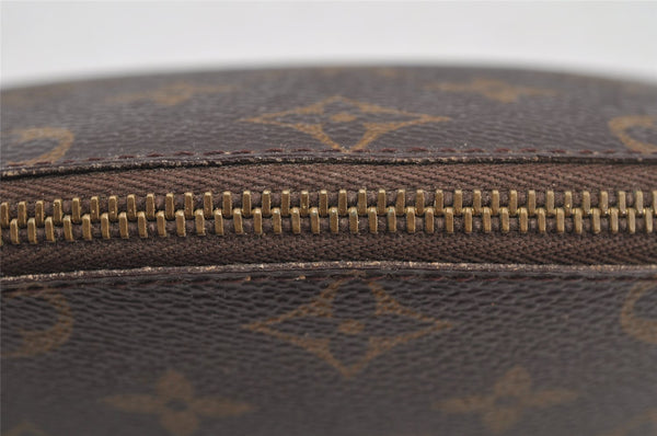 Authentic Louis Vuitton Monogram Trousse Demi Ronde 23 Pouch M47520 Junk 4371I