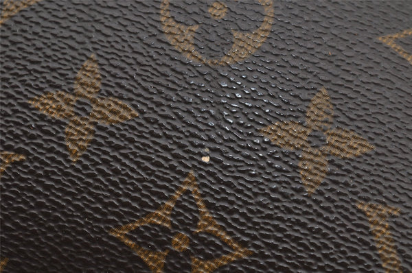 Authentic Louis Vuitton Monogram Trousse Demi Ronde 23 Pouch M47520 Junk 4371I