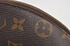 Authentic Louis Vuitton Monogram Trousse Demi Ronde 23 Pouch M47520 Junk 4371I