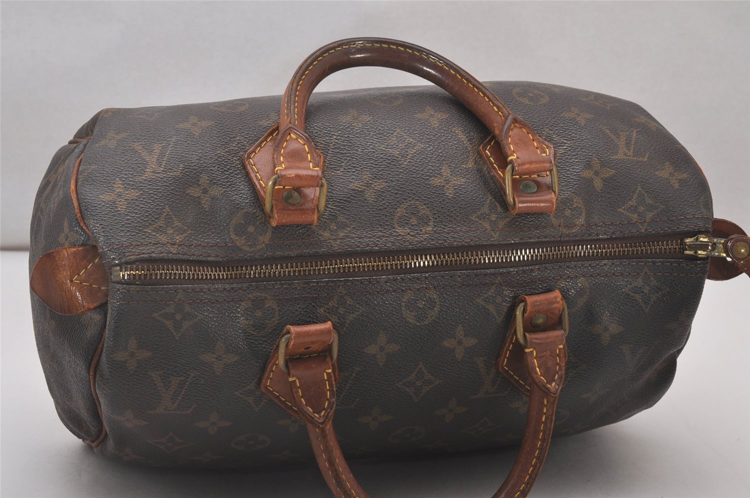 Authentic Louis Vuitton Monogram Speedy 30 Hand Boston Bag M41526 LV 4372I