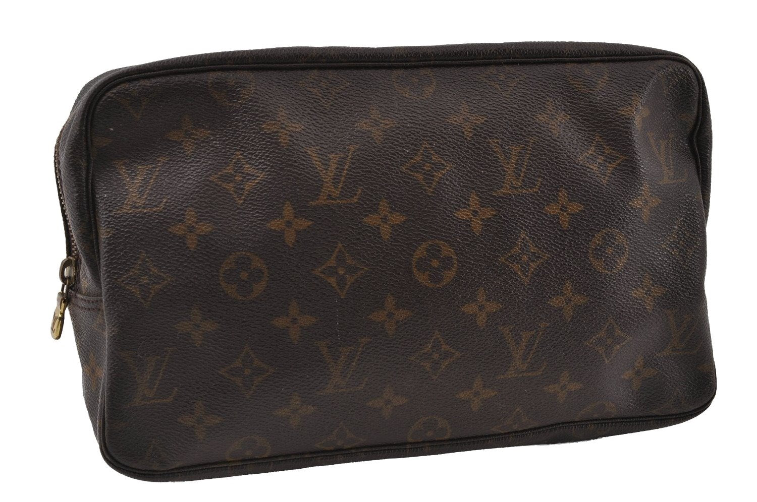 Auth Louis Vuitton Monogram Trousse Toilette 28 Clutch Bag M47522 Junk 4373I