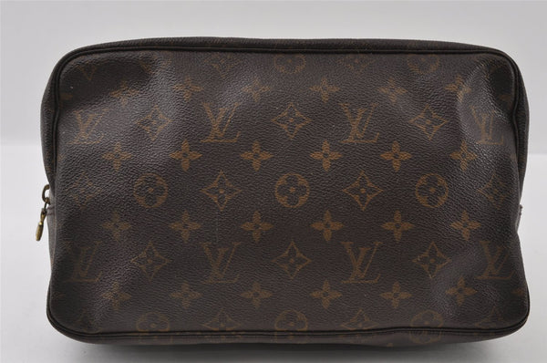 Auth Louis Vuitton Monogram Trousse Toilette 28 Clutch Bag M47522 Junk 4373I