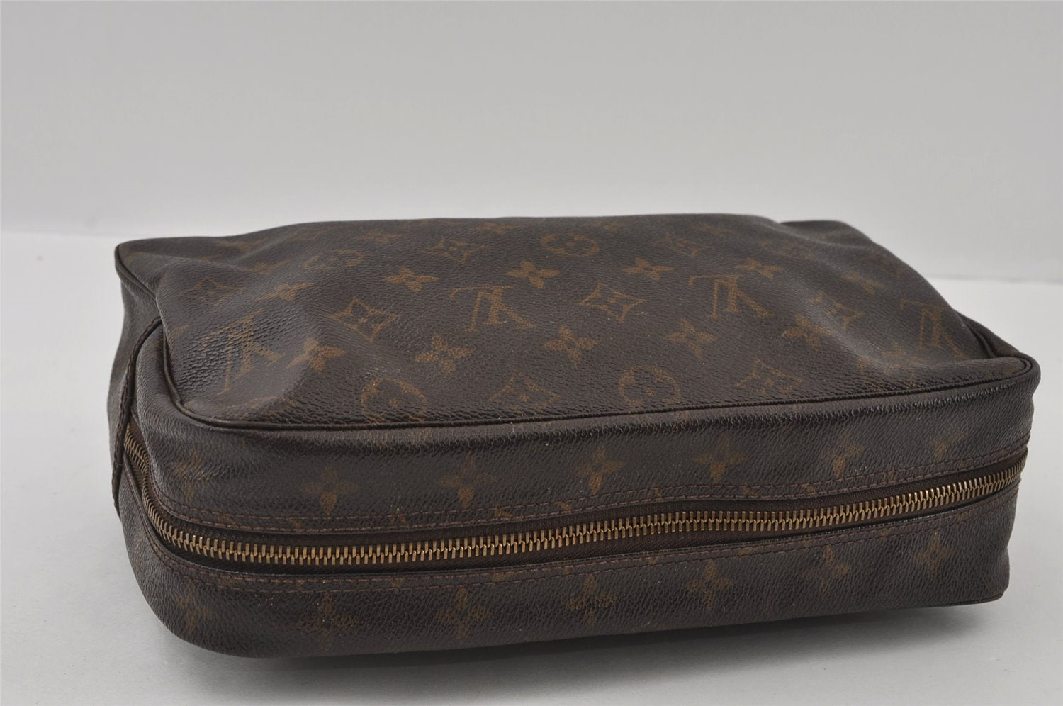 Auth Louis Vuitton Monogram Trousse Toilette 28 Clutch Bag M47522 Junk 4373I