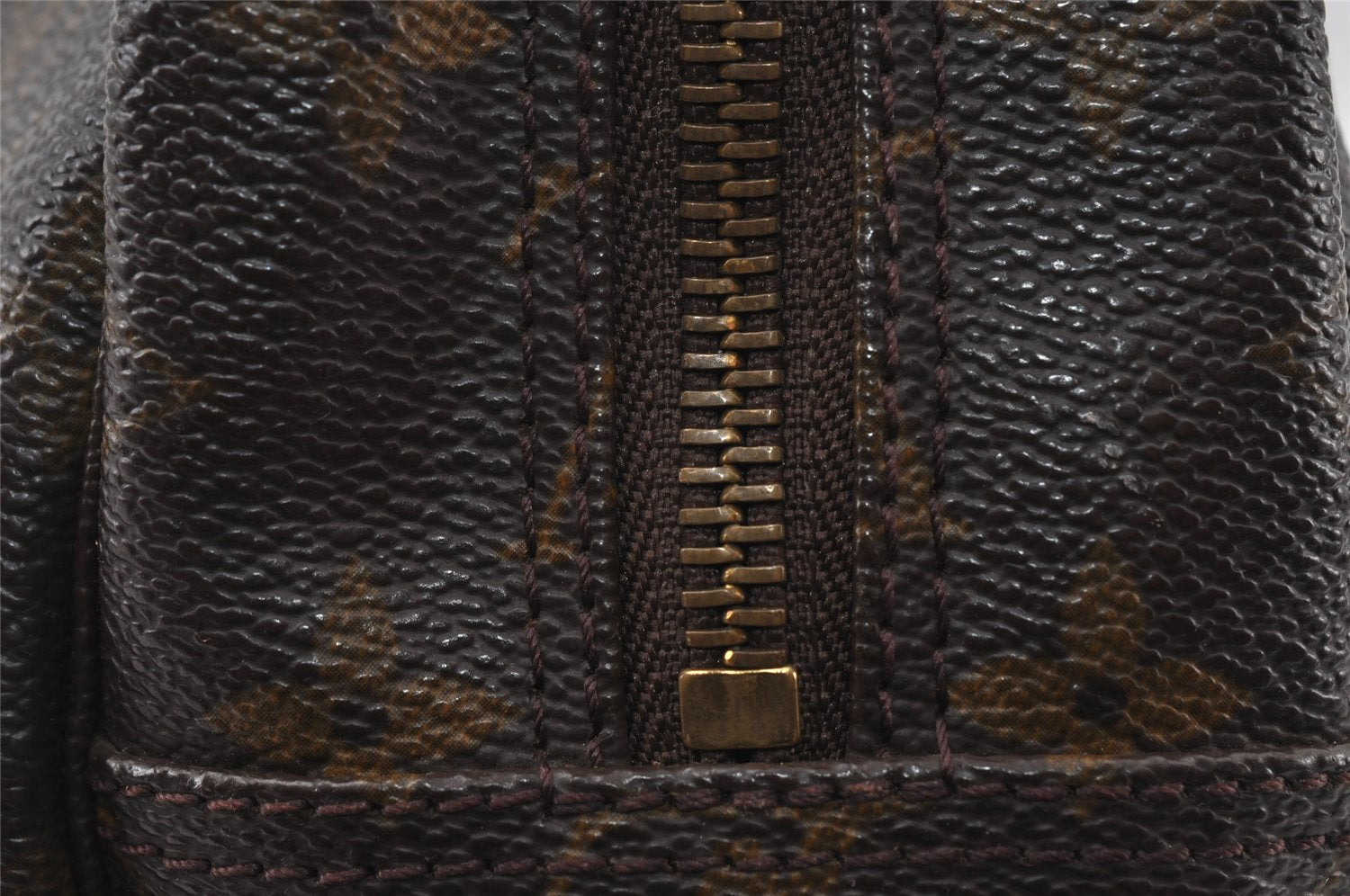 Auth Louis Vuitton Monogram Trousse Toilette 28 Clutch Bag M47522 Junk 4373I