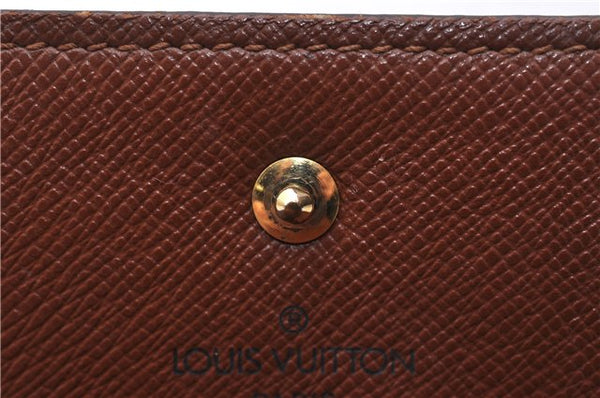 Auth Louis Vuitton Monogram Porte Tresor International Wallet M61215 LV 4375D