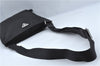 Authentic PRADA Nylon Tessuto Leather Shoulder Cross Body Bag Purse Black 4376C
