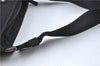 Authentic PRADA Nylon Tessuto Leather Shoulder Cross Body Bag Purse Black 4376C