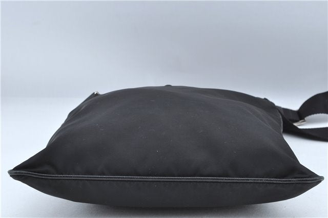 Authentic PRADA Nylon Tessuto Leather Shoulder Cross Body Bag Purse Black 4376C
