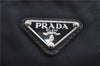 Authentic PRADA Nylon Tessuto Leather Shoulder Cross Body Bag Purse Black 4376C