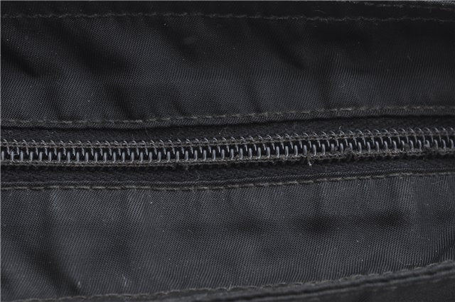 Authentic PRADA Nylon Tessuto Leather Shoulder Cross Body Bag Purse Black 4376C