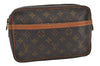 Authentic Louis Vuitton Monogram Compiegne 23 Clutch Hand Bag M51847 LV 4376I