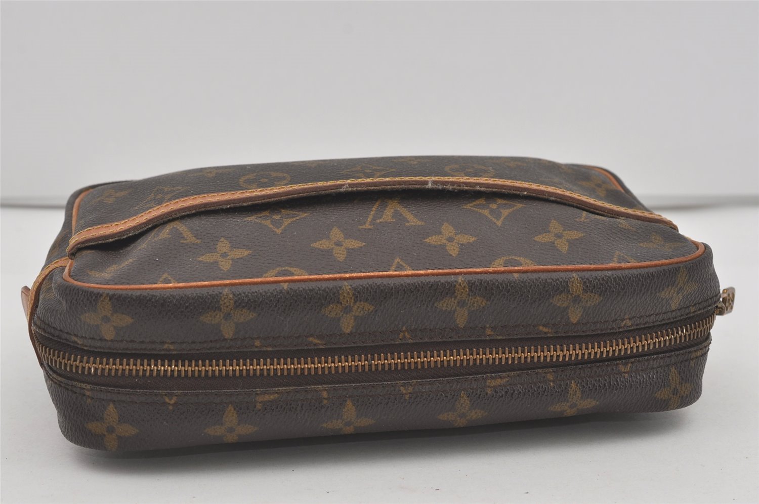 Authentic Louis Vuitton Monogram Compiegne 23 Clutch Hand Bag M51847 LV 4376I
