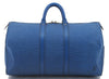 Authentic Louis Vuitton Epi Keepall 45 Boston Travel Bag Blue M42975 LV 4378D