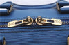 Authentic Louis Vuitton Epi Keepall 45 Boston Travel Bag Blue M42975 LV 4378D