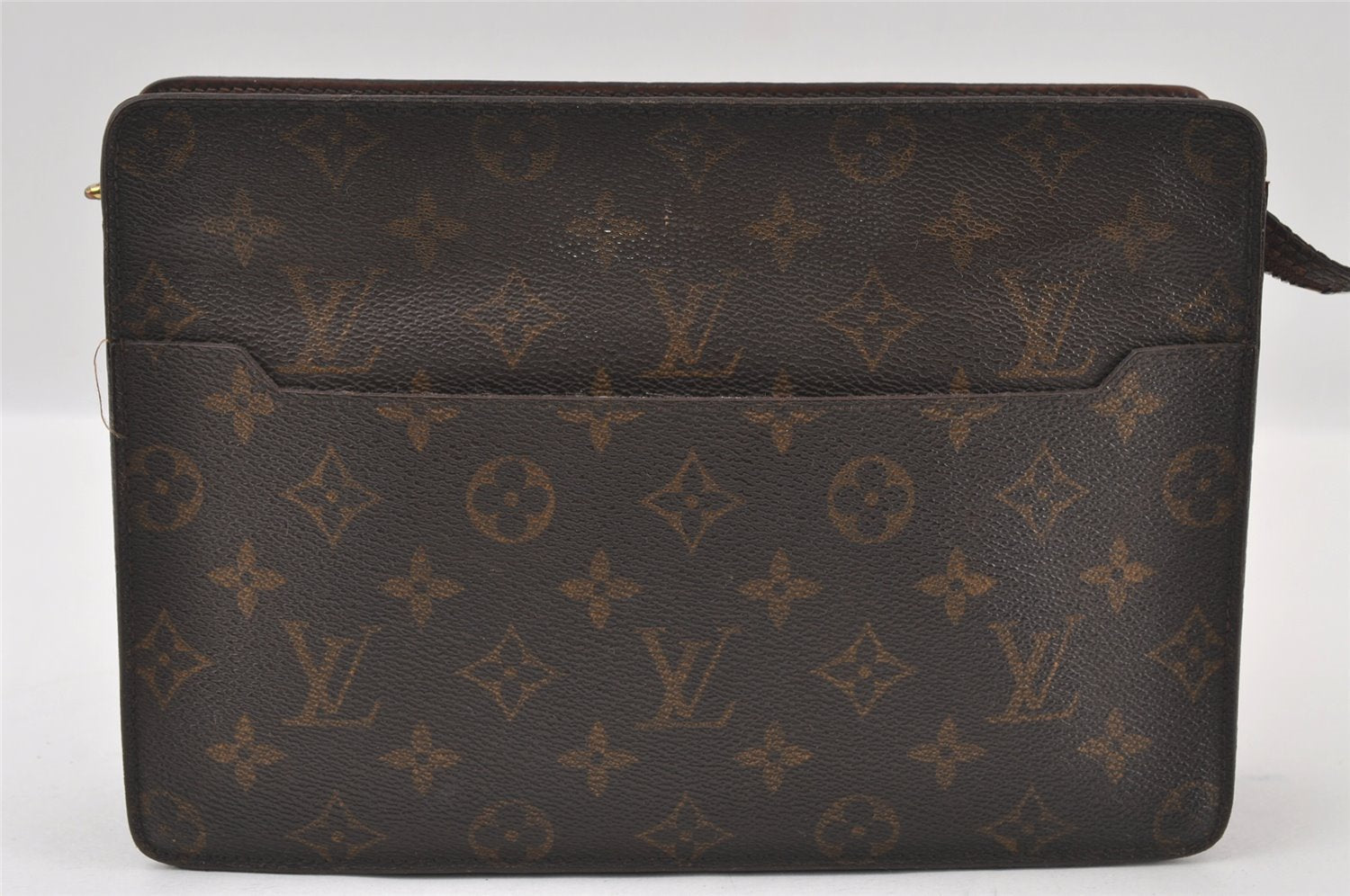 Authentic Louis Vuitton Monogram Pochette Homme Clutch Hand Bag M51795 LV 4379I