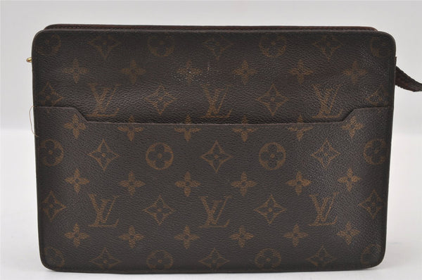 Authentic Louis Vuitton Monogram Pochette Homme Clutch Hand Bag M51795 LV 4379I