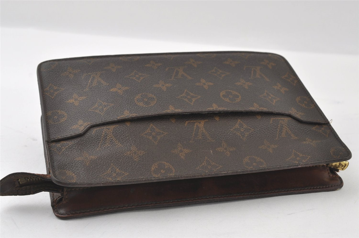Authentic Louis Vuitton Monogram Pochette Homme Clutch Hand Bag M51795 LV 4379I