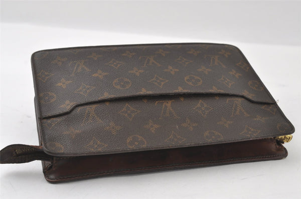 Authentic Louis Vuitton Monogram Pochette Homme Clutch Hand Bag M51795 LV 4379I