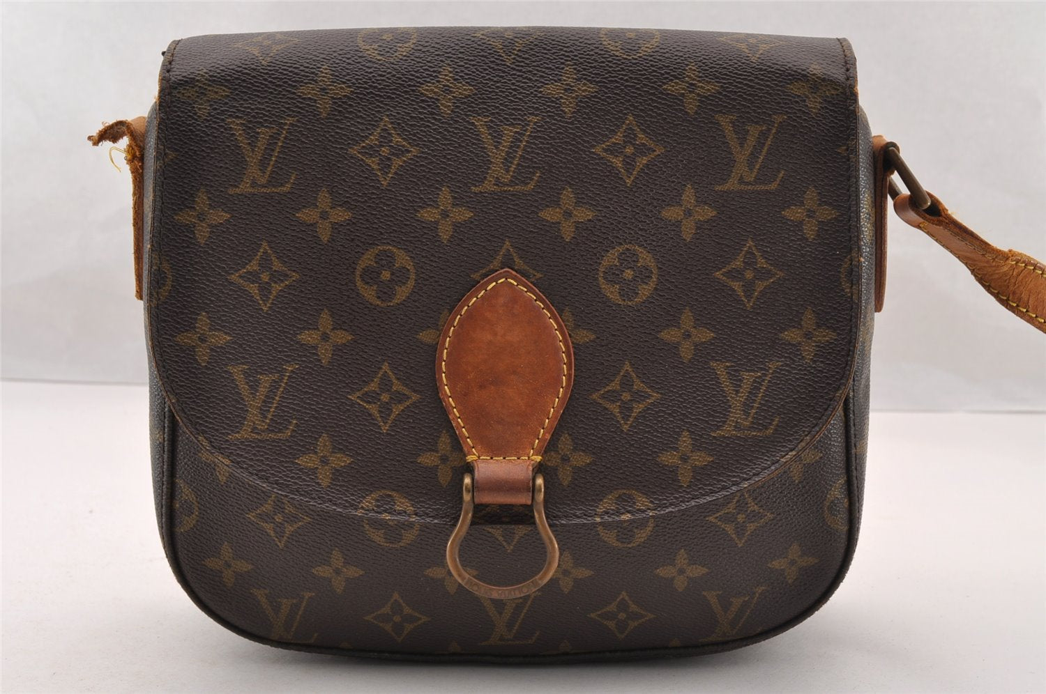 Authentic Louis Vuitton Monogram Saint Cloud GM M51242 Shoulder Bag Junk 4382I